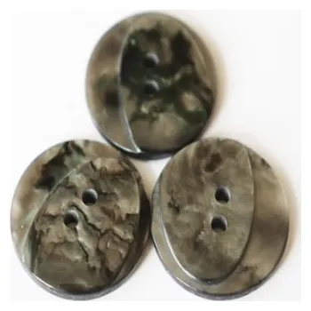 Knoflík 20503 Knoflík pánský střední 32" MIX - Šedá, 22 mm