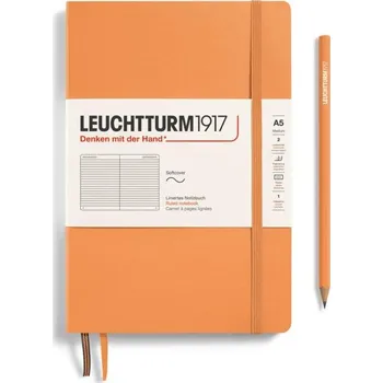 Blok Leuchtturm1917 Zápisník Apricot Softcover A5 linkovaný