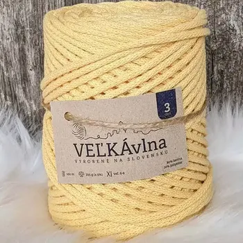 Příze Velká vlna Špagát 3mm Petrklíč (Špagátová příze 3mm Prvosienka)