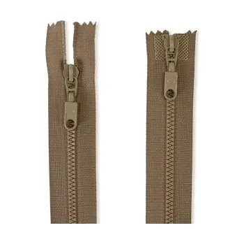 Zip zip kostěný 2 jezdci BÉŽOVÝ PH4 4921XX - Hnědá, 50 cm