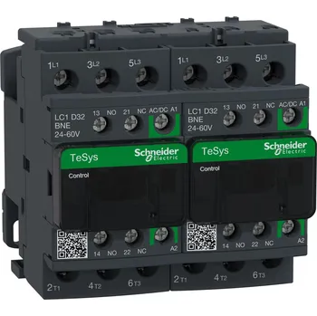 Jistič Schneider Electric LC2D32BNE TeSys D Green 3P reverzační 32A 24 - 60V AC/DC
