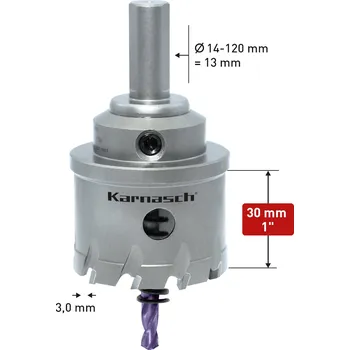 Vrták Karnasch 201015047 | Korunkový vrták POWER-MAX 20 HEAVY-DUTY průměr 47 mm