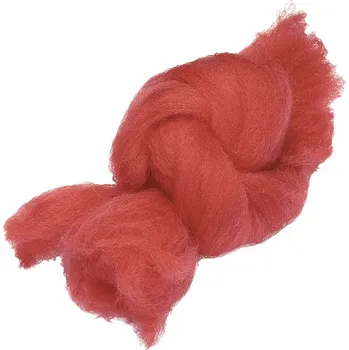 Výtvarná sada Ovčí rouno 50g červená