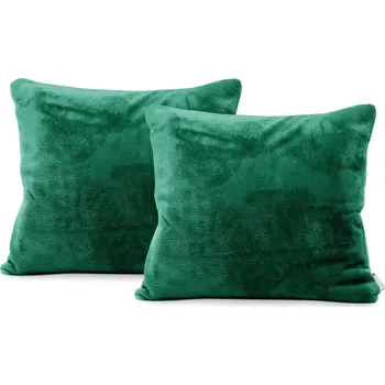 Sada povlaků 2 ks na polštář MIC 45x45 cm láhvově zelené