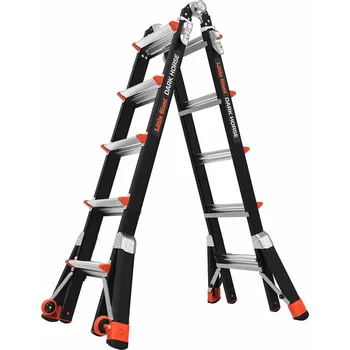 Železářství Little Giant -víceúčelový kloubový žebřík Dark Horse výška - štafle/ výsuvný: 335-579/645 cm, model: 22