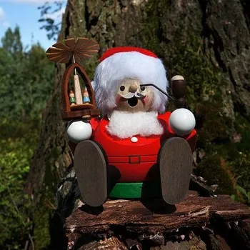 Čajovna Vykuřovadla Rymer Kouřící dřevěný panáček - Santa s pyramidou