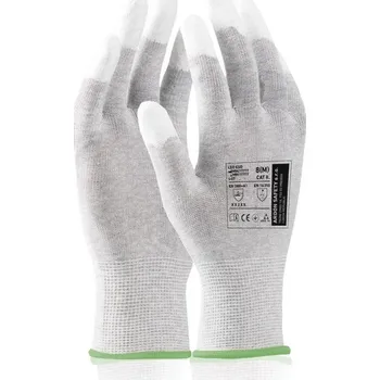 Pracovní rukavice ARDON Rukavice LEO ESD, máčené konečky prstů A9001/V1-07 7 pro výdejní automaty Šedá odstíny