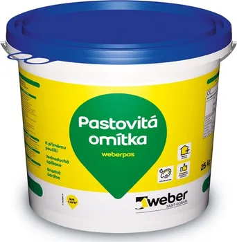 Omítka Weber Saint-Gobain Weberpas pastovitá omítka silikát rýhovaný 2 mm 25 kg