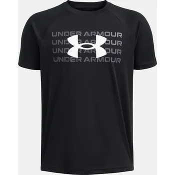 Chlapecké tričko Chlapecké tričko Under Armour UA B TECH WM LOGO SS 1386819-001 Černá YSM