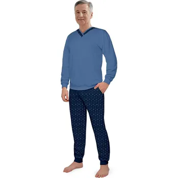 Pánské pyžamo Pyžamo Martel 415 Rafał III délka/r M-3XL modrá 3xl