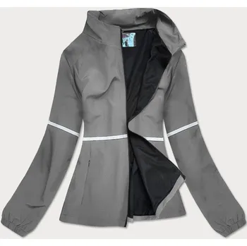 Tmavě šedá tenká mikina se zipem (20325) odstíny šedé S (36)