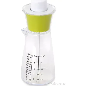 Dóza na potraviny DRESSINGÁTOR s mačkacím míchadlem na servírování salátových dresingů