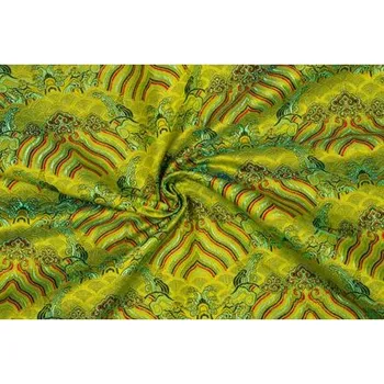 Brokát nebesa, žluto-zelený, sartor.cz