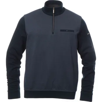 Pánská mikina Bugatti Mikina bez Kapuce Tmavě modrá XXL