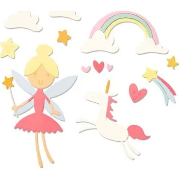 Výtvarná sada SIZZIX Thinlits vyřezávací kovové šablony - Fantazie 14 ks