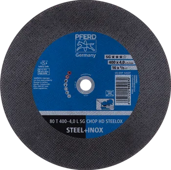 Řezný kotouč Pferd 66324082 | Řezný kotouč 400 x 4,0 x 25,4 mm, SG CHOP HD STEELOX, rovný