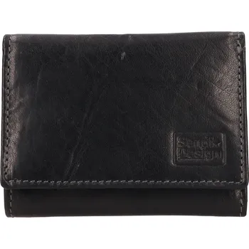 Peněženka Menší dámská kožená peněženka SendiDesign Clio - černá