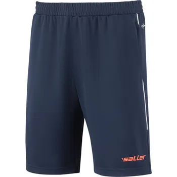 Pánské kraťasy Saller X.72 Šortky trénink - volný čas BARVA: 527 tmavě modrá-neon oranžová-bílá, Velikost: XL Lehké funkční šortky pro trénink i každodenní nošení