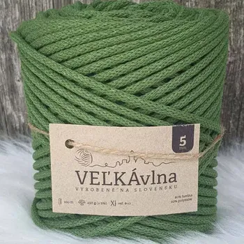 Příze Velká vlna Špagát 5mm Avokádo (Špagátová příze 5mm Avokádo)