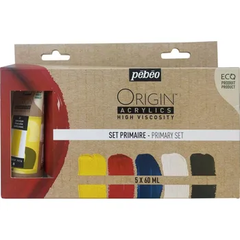 Speciální výtvarná barva Sada Origin Acrylics 5x60 ml - Základní barvy