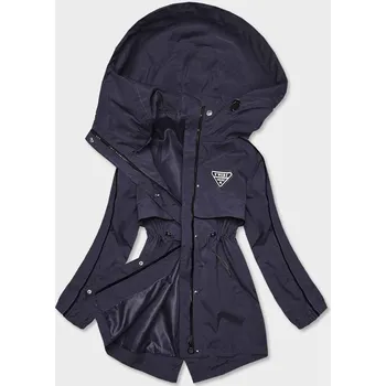 Tmavě modrá tenká dámská bunda s podšívkou (B8119-3) odstíny modré XXL (44)