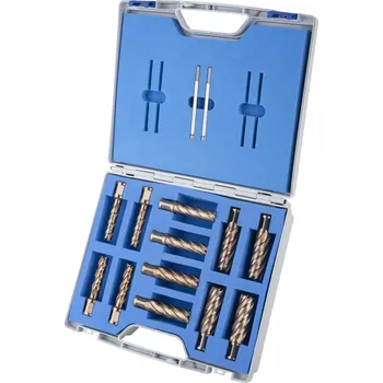 Vrták Karnasch 202002 | Jádrové vrtáky GOLD-DRILL LINE 40 SET PROFI PLUS, FEIN QUICK-IN 12, 14, 16, 18, 20, 22 mm, sada 12 ks