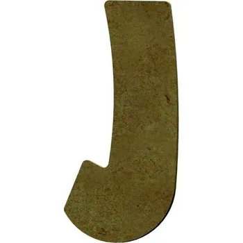 Výtvarná sada Dřevěné písmeno k dekoraci Aladine/Gomille - výška 15 cm - J