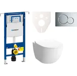 Siko Cenově zvýhodněný závěsný WC set Geberit do lehkých stěn / předstěnová montáž + WC VitrA VitrA Shift GES4N2