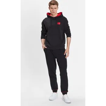 Pánská mikina Hugo Mikina Cut Logo Hoodie 50490276 Černá Relaxed Fit XXL