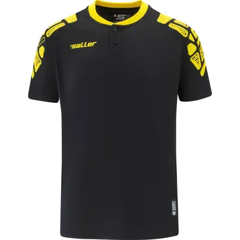 Pánské tričko Saller VIBE Polokošile BARVA: 361 černá-žlutá, Velikost: M Stylová a pohodlná pro sport i volný čas