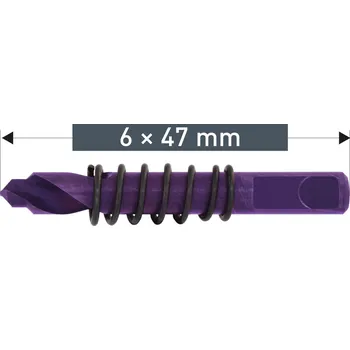 Vrták Karnasch 201114 | Centrovací vrták s pružinou pro EASY-CUT 5 průměr 6 x 47 mm