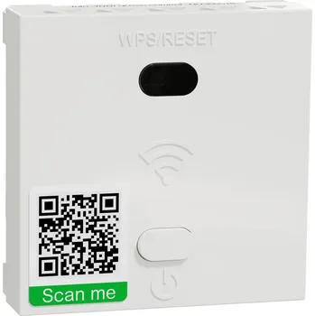 vypínač a zásuvka Schneider Electric NU360518 Unica - Wifi repeater, 300Mbps, 2M, Bílá