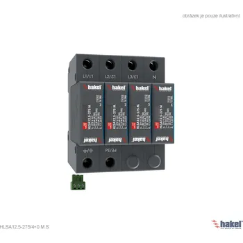 Přepěťová ochrana Hakel 16095 HLSA12,5-275/4+0 M S SPD typ 1+2+3