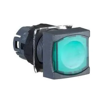 Stykač Schneider Electric ZB6CW3 Ovládací hlavice stiskací prosvětlená, lícující s návrat. - zelená