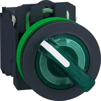 vypínač Schneider Electric XB5FK123B5 Ovl. Otočný prosvětlený, Ze, 2 pozice pevné, 24 V AC/DC