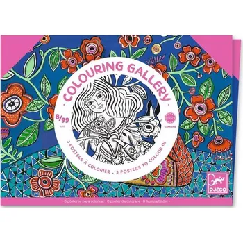 Dětské zboží DJECO Omalovánková galerie Květiny