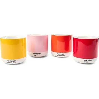 Svačinový box Pantone Latte Termohrnek - Yellow, Red, Orange, Light Pink (set 4 ks)