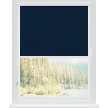 Roleta Dekodum Termoizolační roleta v bílé kazetě, barva látky Navy Silver Šířka (cm): 30, Výška (cm): Standardní (do 150 cm), Strana mechanismu: Levá