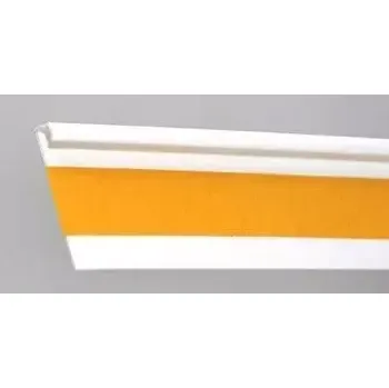 soklová lišta Kobercová soklová lišta Megat - 901 bílá - cena za 1 kus (2,5 m) (Soklové lišty, Soklová lišta)