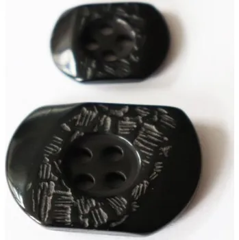 Knoflík knoflik ČERNÝ 218/36 - Černá, 15mm