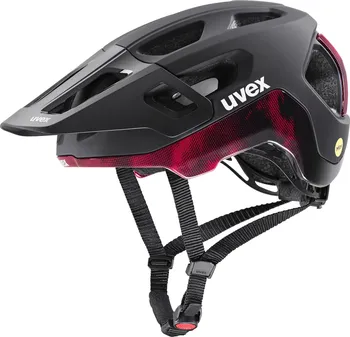 Cyklistická přilba UVEX React MIPS Black/Ruby Red Matt