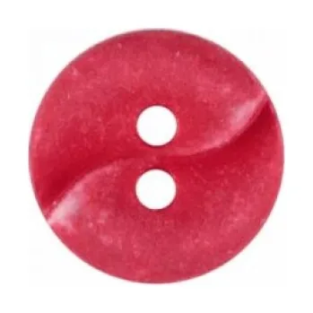 Knoflík Knoflík 225820 halenkový červený - Červená, 1,3 cm