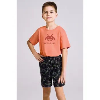 3199 CHLAPECKÁ PYŽAMA TOM 122-140 oranžová 122