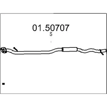Auto-moto Stredni tlumic vyfuku MTS 01.50707