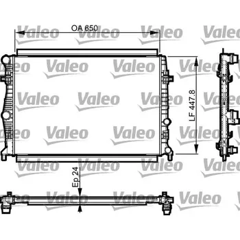 Chladič motoru Chladič, chlazení motoru VALEO 735556