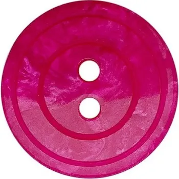 Knoflík Knoflík dámský DILL 338806 RŮŽOVÝ PLASTOVÝ - Růžový, 15mm