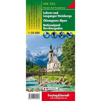 WK 393 Loferer a Leoganger Steinberge, Chiemgauské Alpy, národní park Berchtesgaden 1:50 0