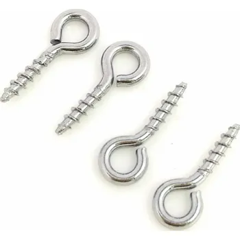 Korálek Vrut s očkem ocel 8mm (10ks)