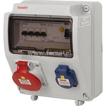 modulární přístroj a rozvaděč Famatel v075-6kA - ZSF10100000.1 /3957 Zás.skříň IP44 jištěná s chráničem 40/4/003