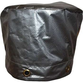 Krycí plachta Zahradní potah na stůl 150 x 150 x 85 cm šedý